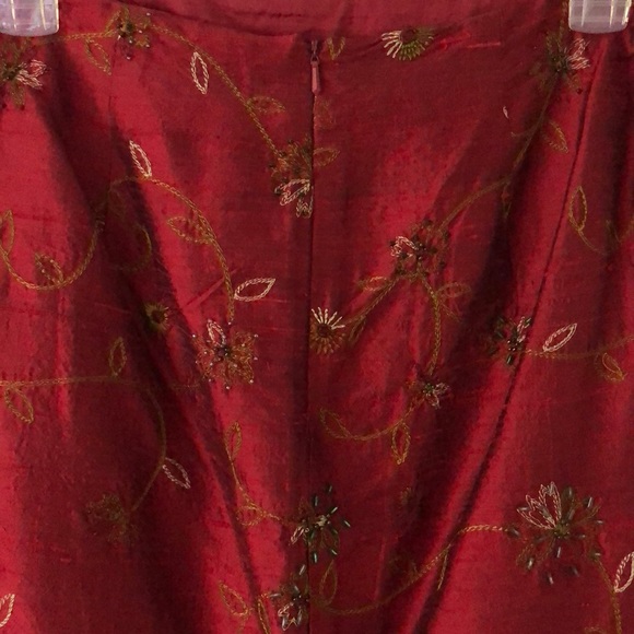 [Lillie Rubin] embroidered skirt - Picture 5 of 7
